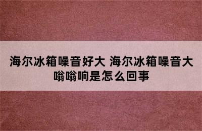 海尔冰箱噪音好大 海尔冰箱噪音大嗡嗡响是怎么回事